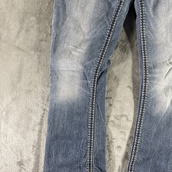 Rock Revival Raylea Jeans Women's 28" Light Wash Bootcut Distressed Fits 29x30 - Picture 15 of 16